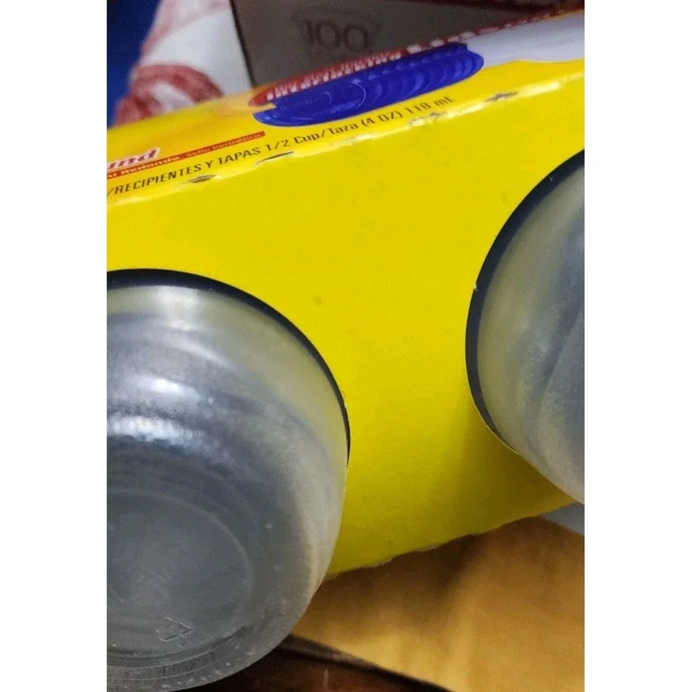 Glad Gladware Mini round Food Storage Containers 4 Oz 8 Count Bpa-Free, Lock New